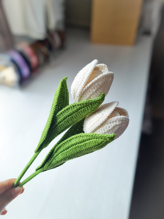 Curso Tulipán tejido paso a paso (acceso por Drive) | Incluye PDF