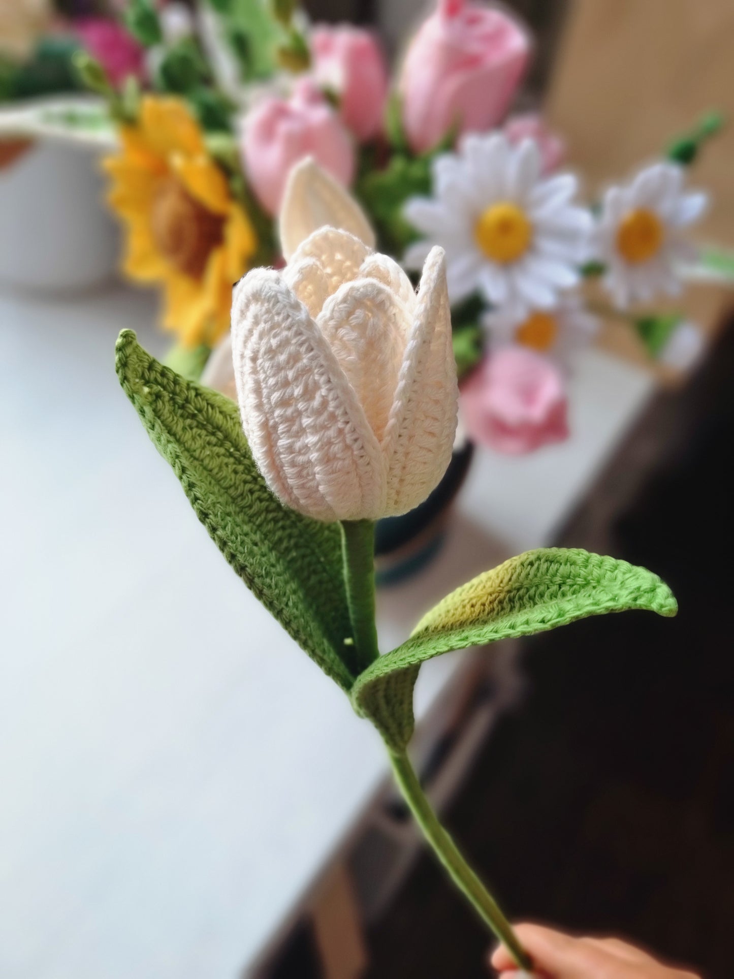 Patrón Tejido de Tulipán a Crochet | PDF Digital