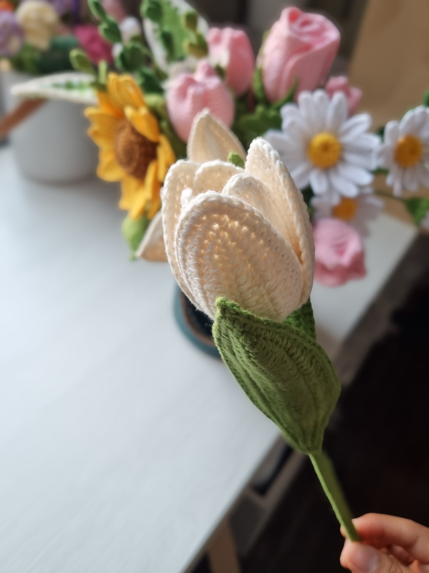 Patrón Tejido de Tulipán a Crochet | PDF Digital