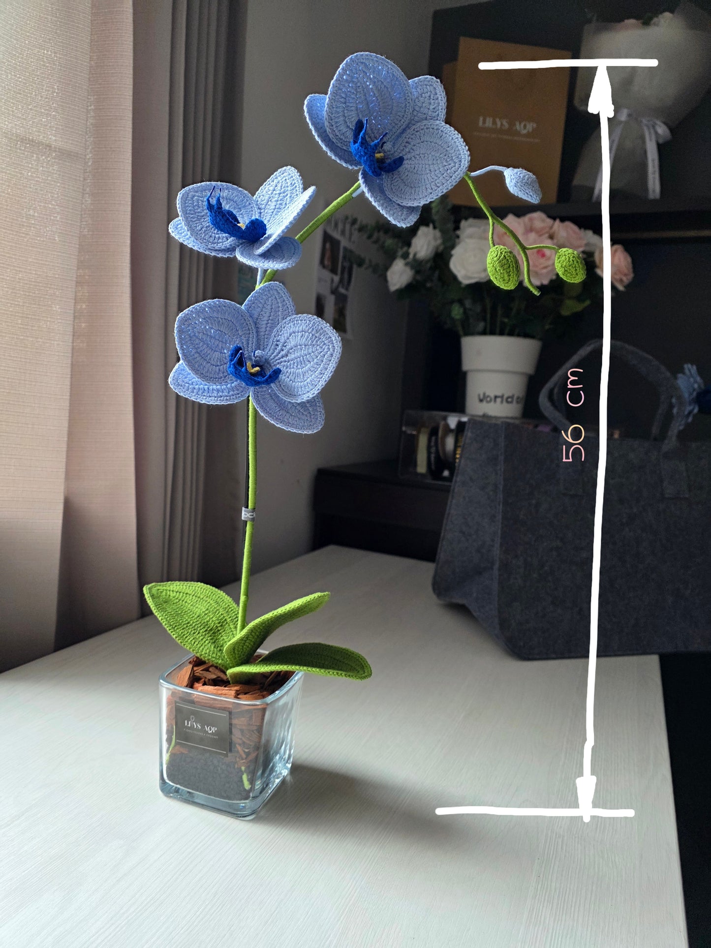 Orquídeas de autor: celeste y azul profundo