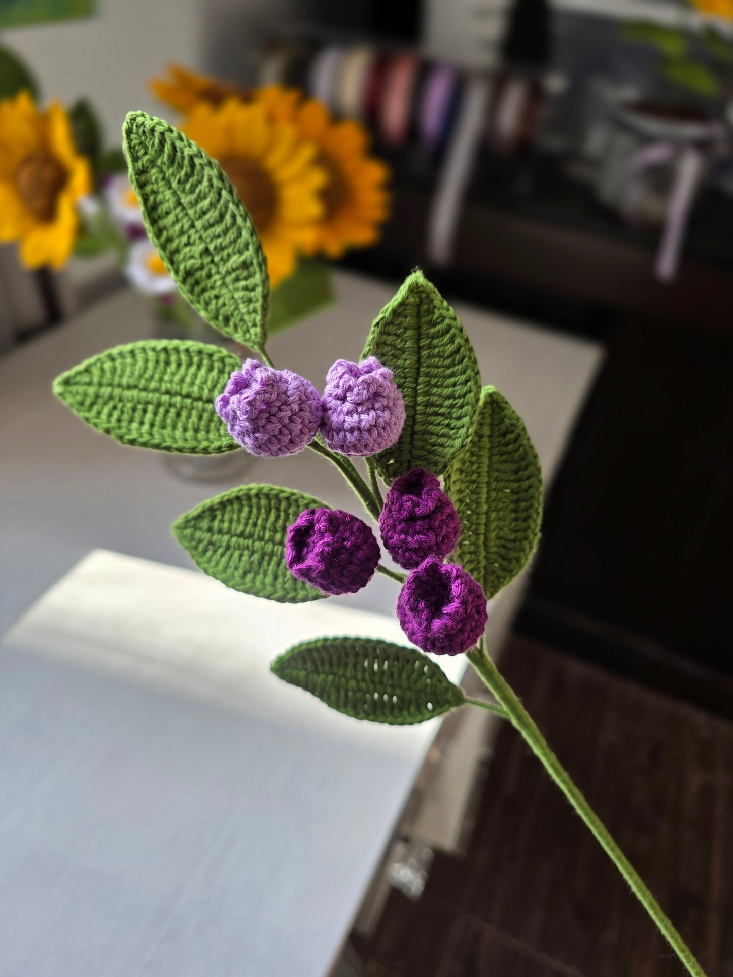 Rama de Arandanos Tejida