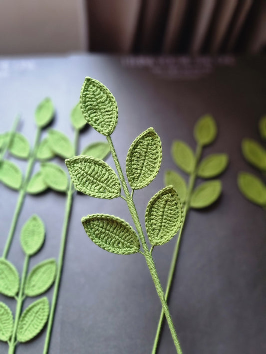 Rama de Hojas Tejido